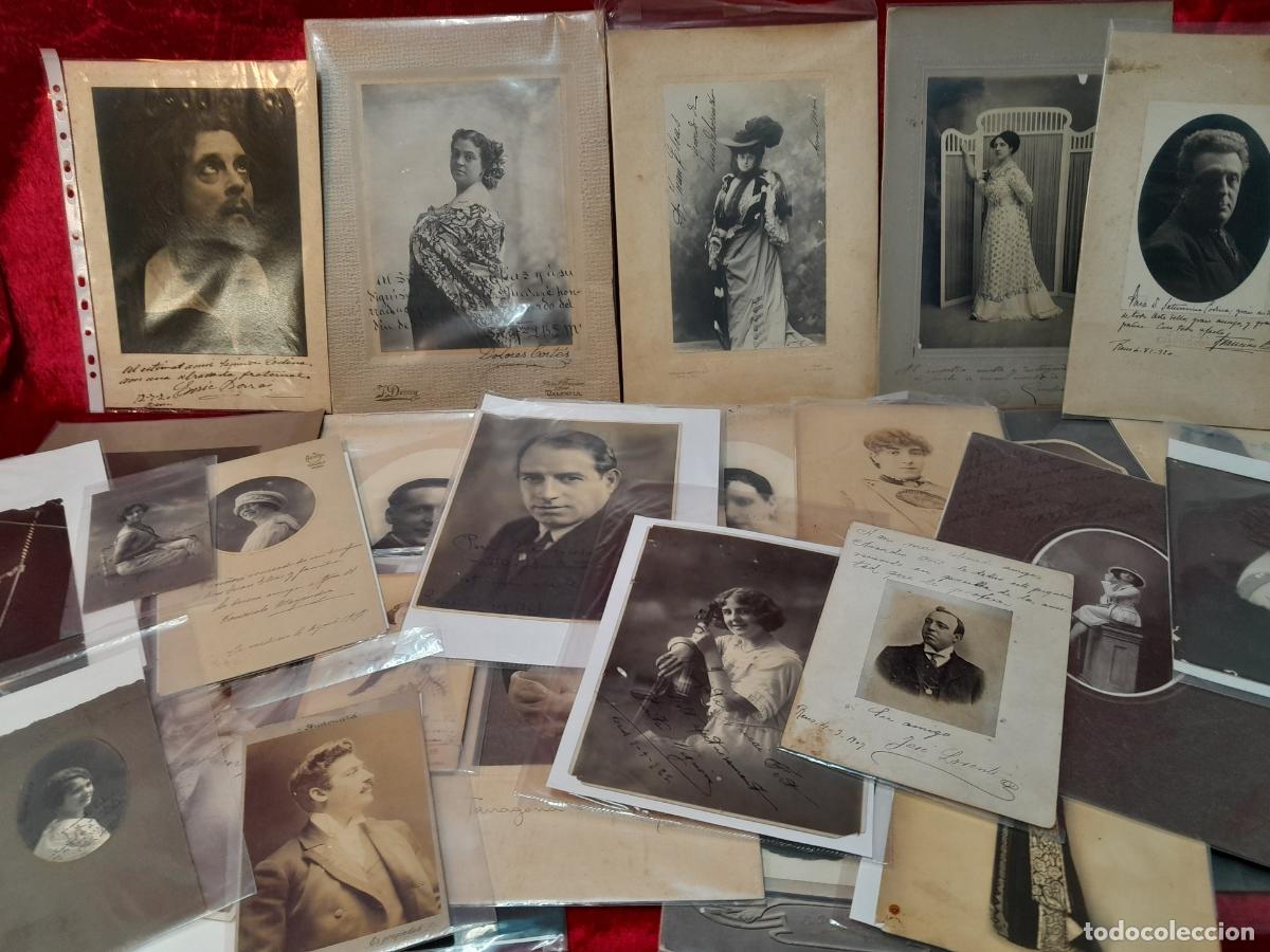Fotograf&iacute;a antigua: COLECCI&Oacute;N DE RETRATOS FOTOGR&Aacute;FICOS AUTOGRAFIADOS DE ARTISTAS CATALANES DEL TEATRO BARTRINA DE REUS