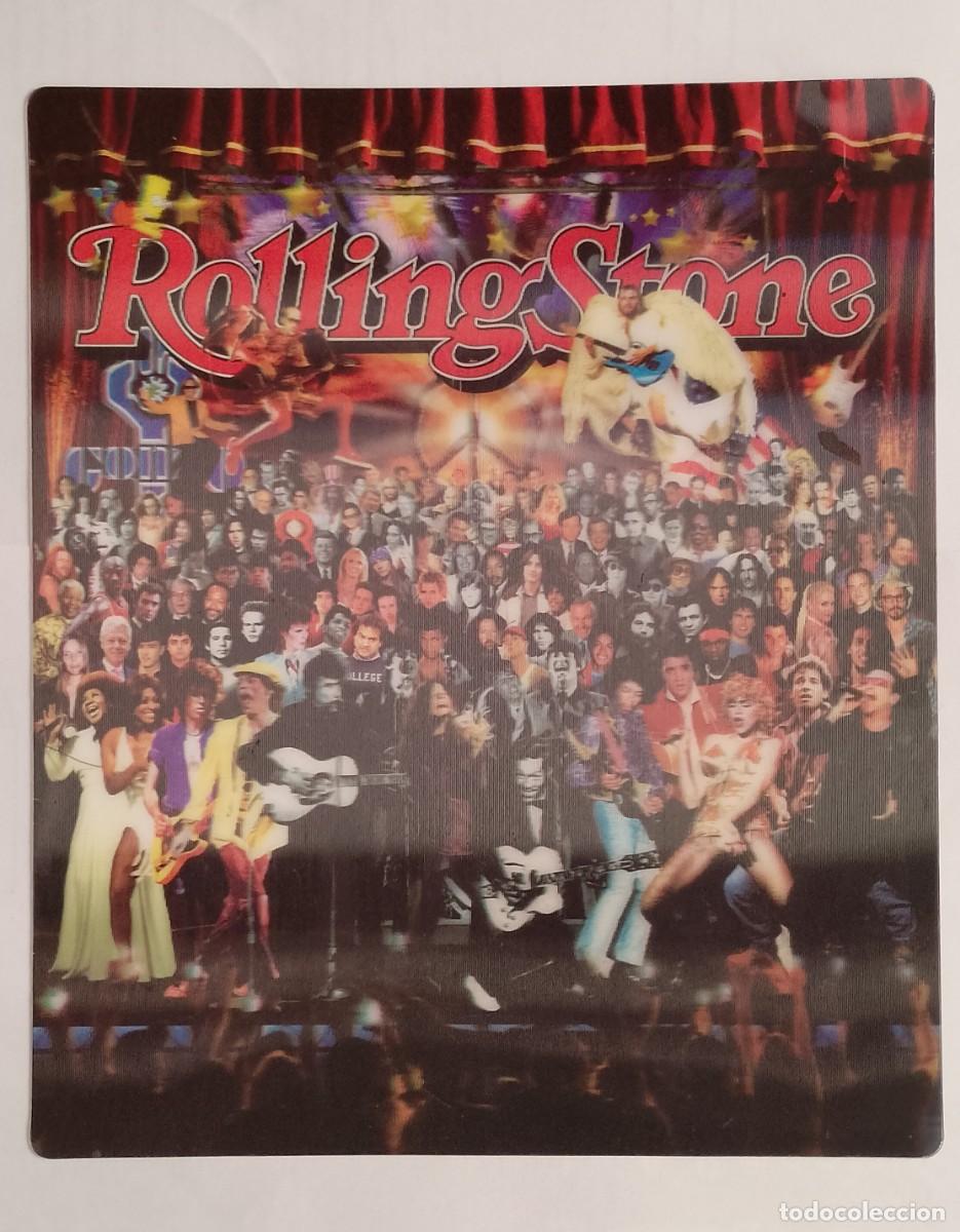Fotograf&iacute;a antigua: FOTOGRAF&Iacute;A EN RELIEVE ROLLING STONE MAS DE 300 PERSONAJES AMERICANO (22x26 Cm.