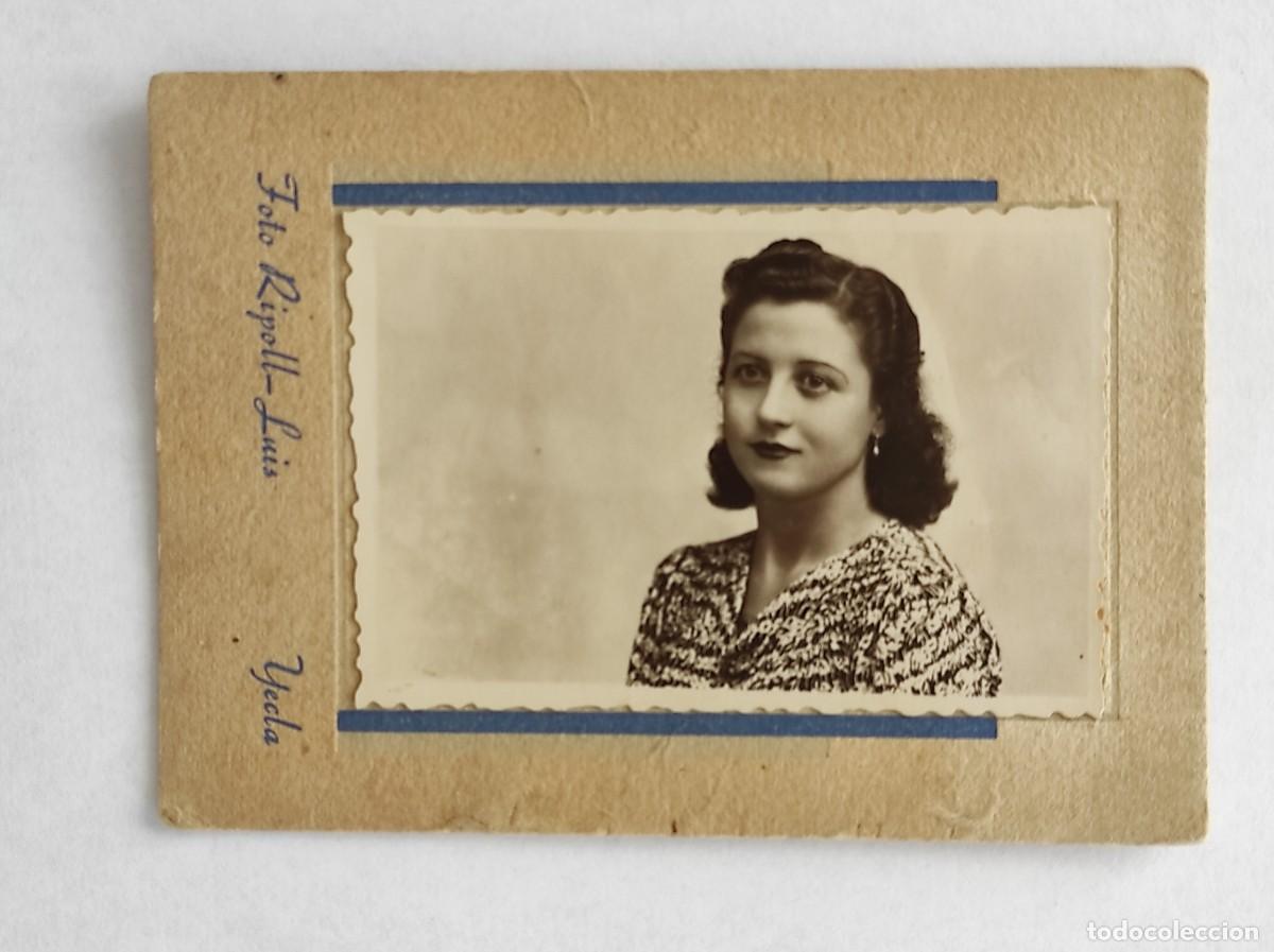 Fotograf&iacute;a antigua: RETRATO DE UNA JOVEN - FOT&Oacute;GRAFO RIPOLL - LUIS, YECLA (MURCIA)
