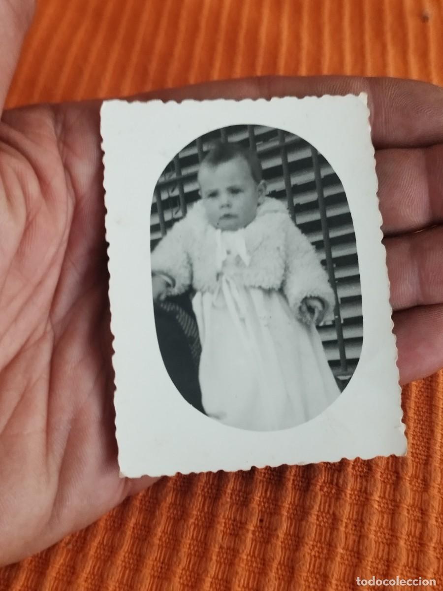 Alte Fotografie: Antigua foto, retrato de bebe, posiblemente de bautizo.