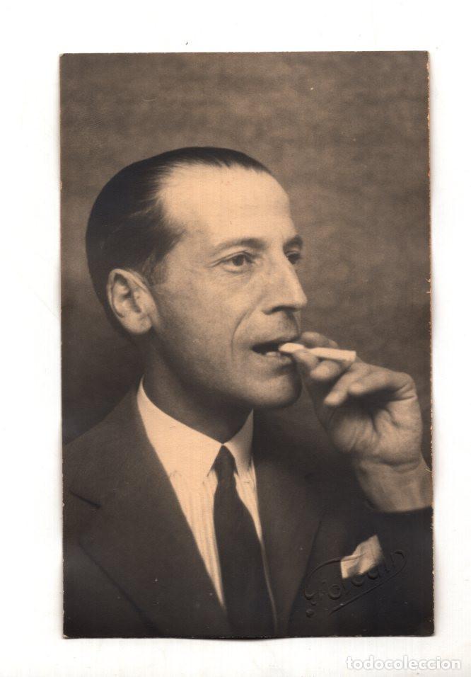 Fotograf&iacute;a antigua: PROMOTOR DE CANTANTES L&Iacute;RICOS VALENCIANO LORENZO L&Oacute;PEZ-GINER. &Oacute;PERA Y LA L&Iacute;RICA EN ESPA&Ntilde;A. 15X10.