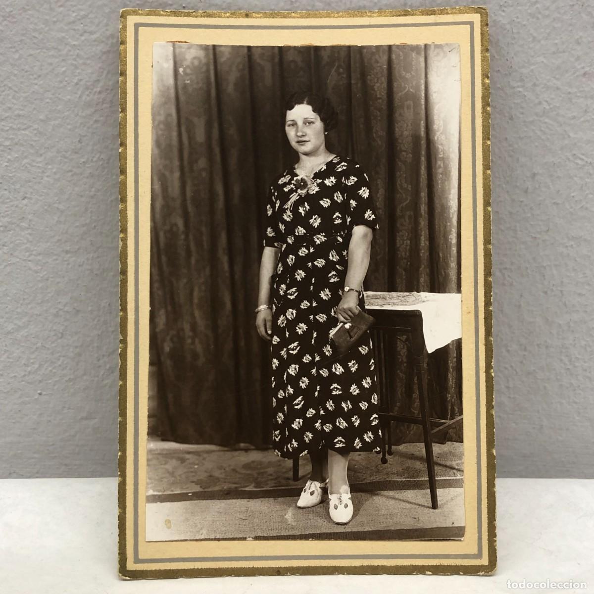 Fotograf&iacute;a antigua: ANTIGUA FOTOGRAFIA - RETRATO MUJER - S. FARR&Aacute;N, L&Eacute;RIDA - A&Ntilde;OS 50 - 150 X 100 MM / 320
