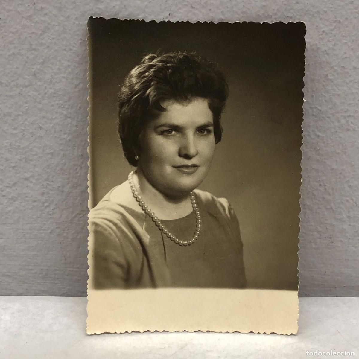 Fotograf&iacute;a antigua: ANTIGUA FOTOGRAFIA - RETRATO MUJER - FOTOGRAFIA DE ESTUDIO - 1959 - 100 X 70 MM / 321