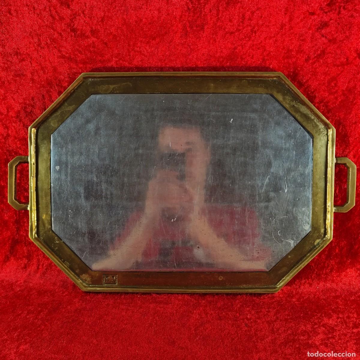 Fotograf&iacute;a antigua: DAVID MARSHALL DISE&Ntilde;ONS - BANDEJA DE DISE&Ntilde;O - BICOLOR - 48 X 31 CM - PIEZA DE MUSEO
