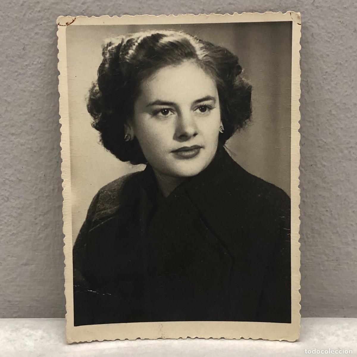 Fotograf&iacute;a antigua: ANTIGUA FOTOGRAFIA - RETRATO MUJER - FOTO DE ESTUDIO - A&Ntilde;OS 50 - 125 X 85 MM / 358