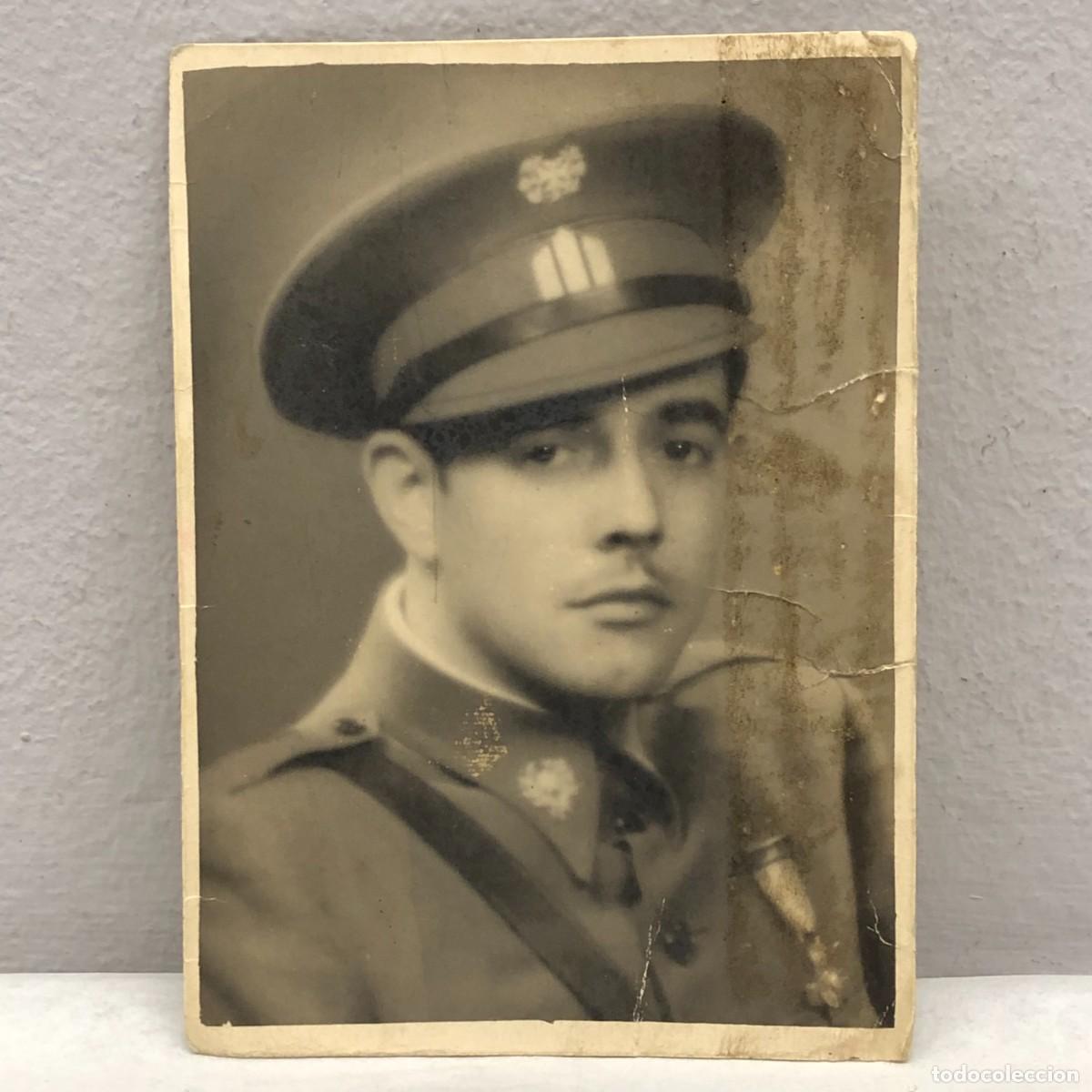 Fotograf&iacute;a antigua: ANTIGUA FOTOGRAFIA - RETRATO HOMBRE - UNIFORME MILITAR - SAN SEBASTI&Aacute;N - 1907 - 115 X 85 MM / 362