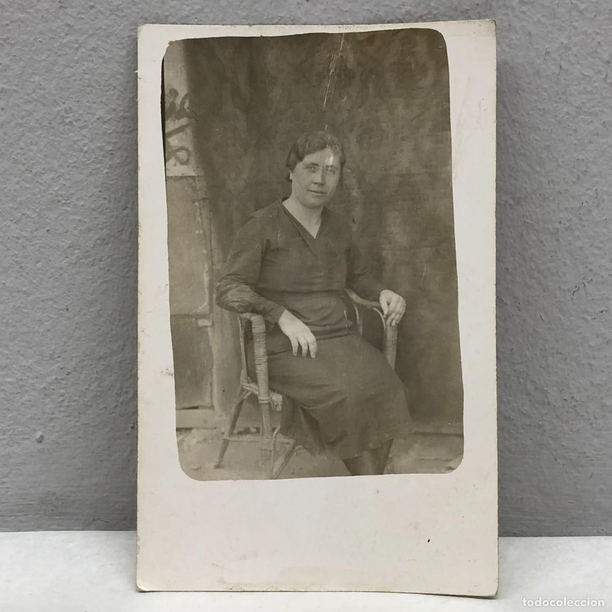 Fotograf&iacute;a antigua: ANTIGUA FOTOGRAFIA - TARJETA POSTAL - RETRATO MUJER - A&Ntilde;OS 30 - 140 X 90 MM / 376