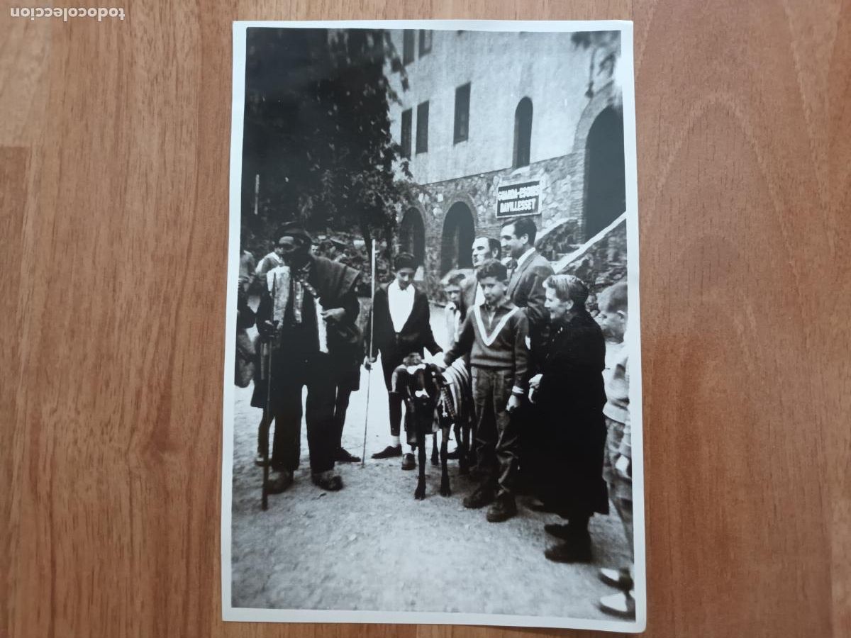 Fotograf&iacute;a antigua: FOTOGRAF&Iacute;A SANTUARIO DE NURIA. SANT GIL, FIESTA PASTORES. GUARDA ESQUIS BAVISSELLET