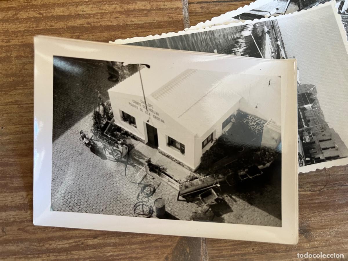 Fotograf&iacute;a antigua: COLECCI&Oacute;N 120 FOTOGRAF&Iacute;AS CONSTRUCCI&Oacute;N PUERTO DE ISLA CRISTINA - HUELVA - 1962 1963 - INGENIER&Iacute;A
