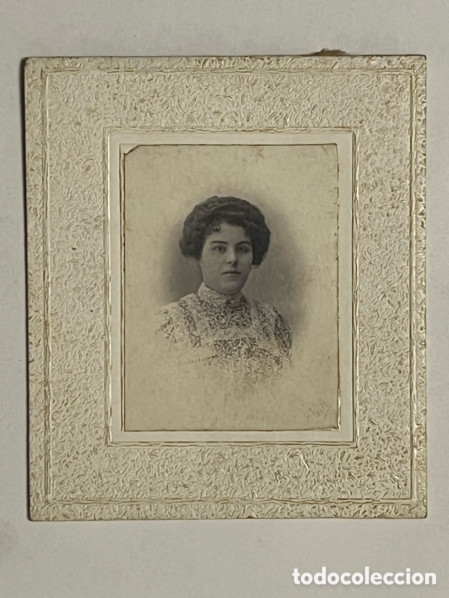 Fotograf&iacute;a antigua: EL GRAO y su primera burgues&iacute;a.. las Primeras fotograf&iacute;as con la POCKET KODAK.. Mujer (h.1890?)
