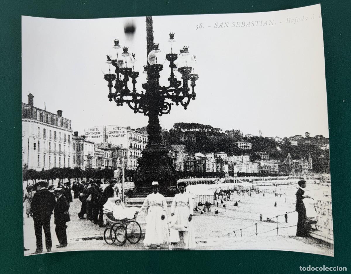 Fotograf&iacute;a antigua: P- FOTOGRAFIA DE GRAN TAMA&Ntilde;O DE SAN SEBASTIAN N&ordm; 58 BAJADA A LA PLAYA A&Ntilde;OS 20