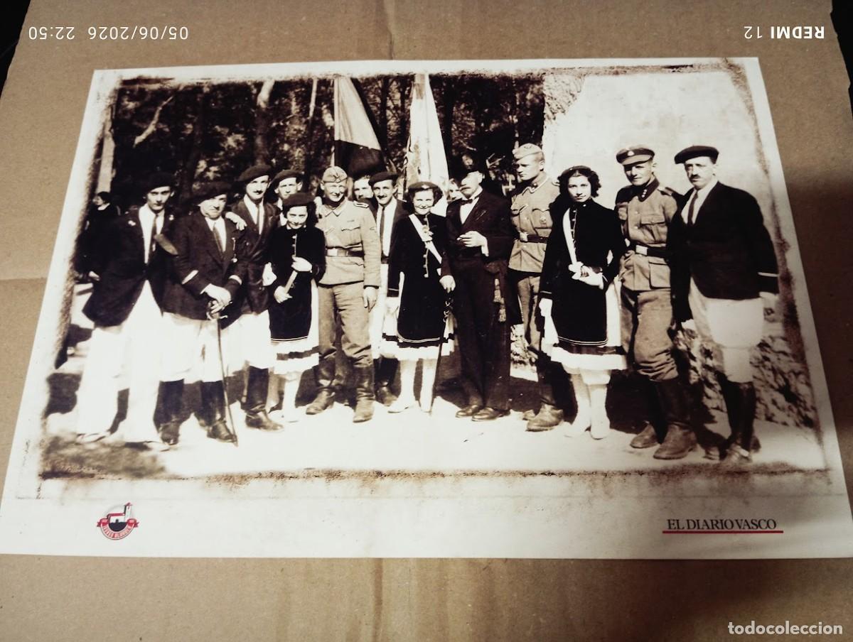 Fotograf&iacute;a antigua: FOTOGRAFIA EL DIARIO VASCO / NAZIS EN EL ALARDE DE IRUN CON CANTINERAS A&Ntilde;O 1936