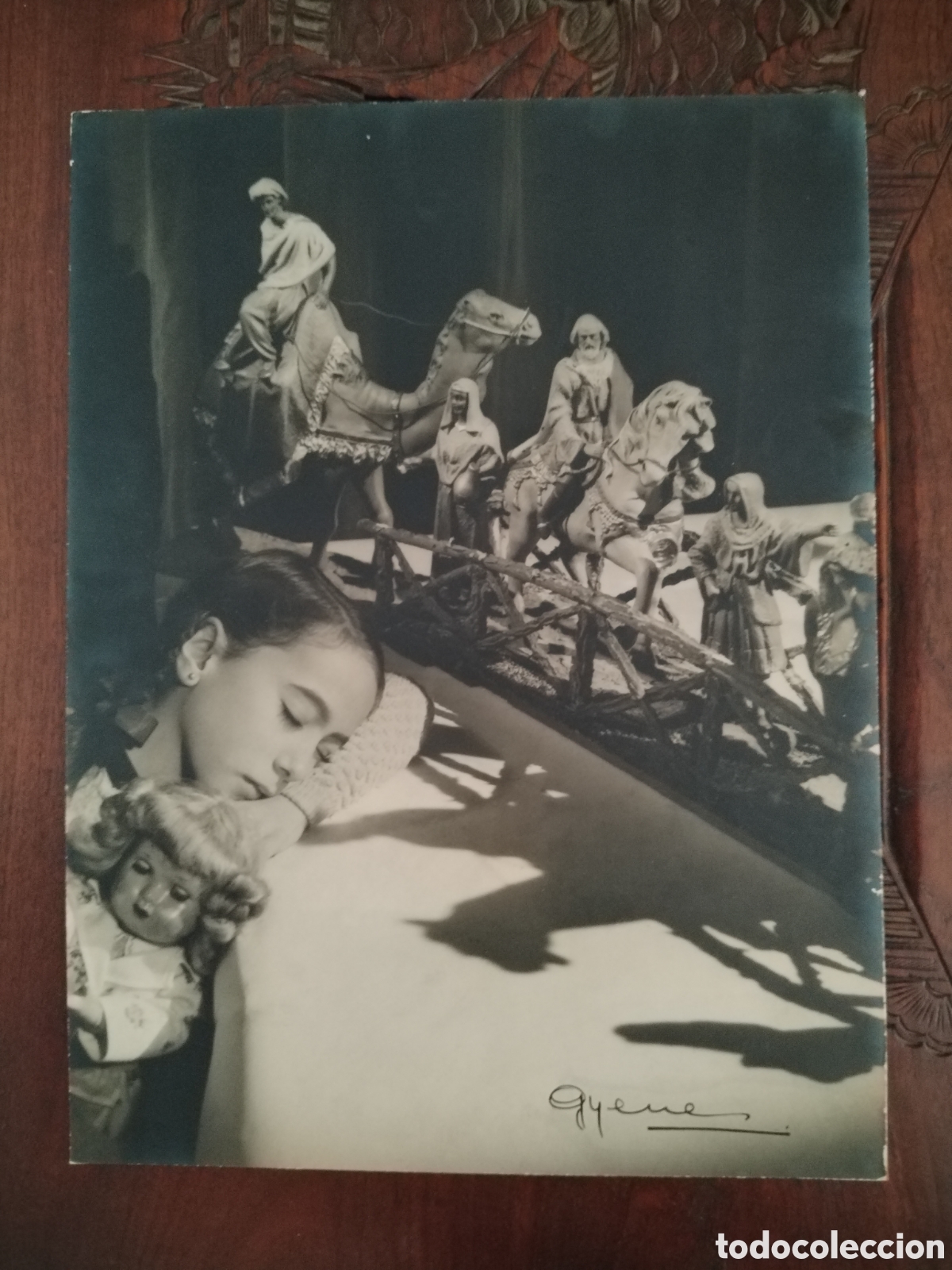 Fotograf&iacute;a antigua: Juan Gyenes. Foto firmada.
