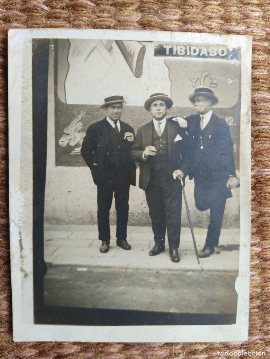 Fotograf&iacute;a antigua: TIBIDABO - BARCELONA - RECUERDO AMIGOS