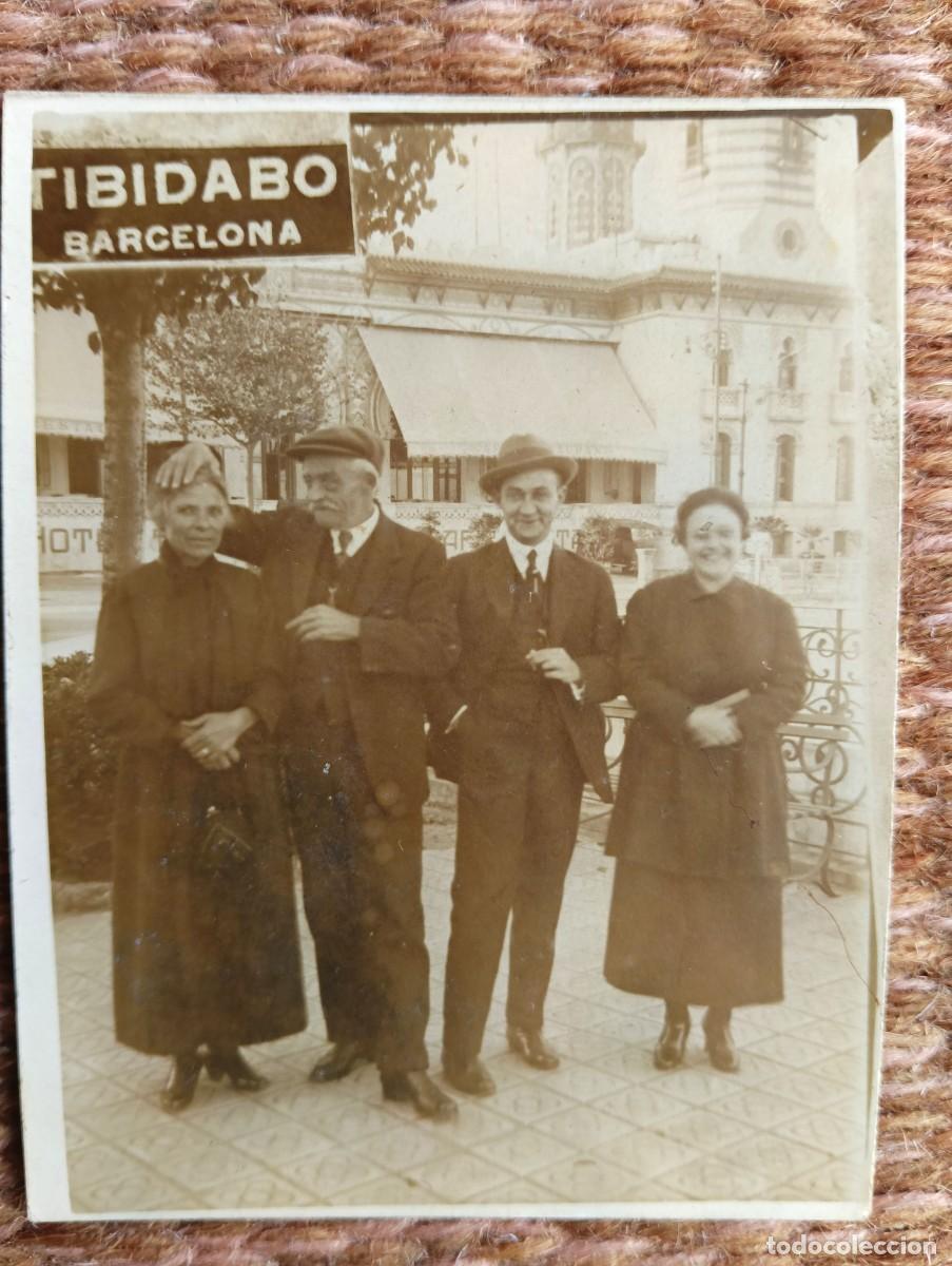 Fotograf&iacute;a antigua: TIBIDABO - BARCELONA - RECUERDO FAMILIAR