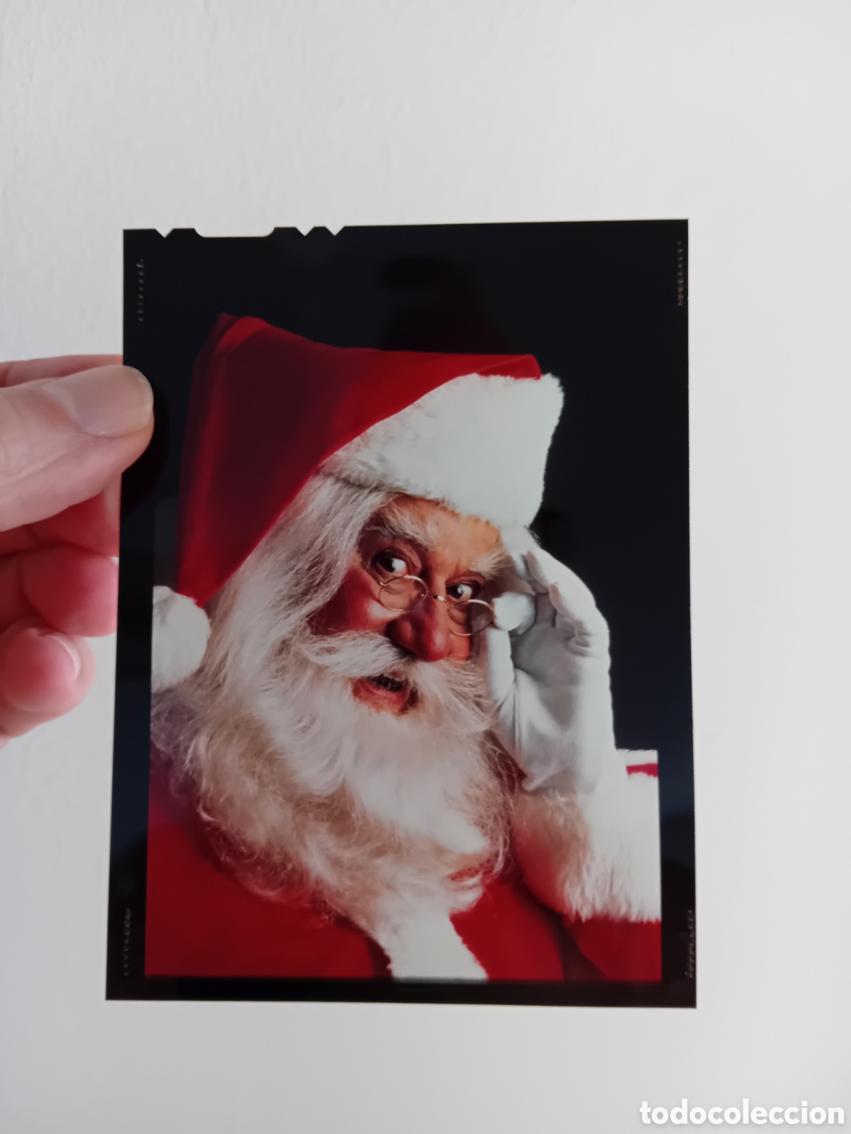 Fotograf&iacute;a antigua: DIAPO PLACA MEDIO FORMATO FOTO PROFESIONAL PUBLICITARIA PAPA NOEL SANTA CLAUS COCA-COLA. A&Ntilde;OS 90