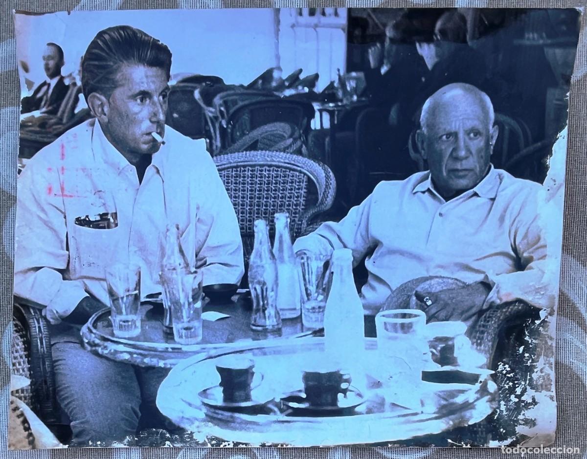 Fotograf&iacute;a antigua: ANTIGUA FOTOGRAFIA DE PABLO PICASSO, CON SU HIJO MAYOR PAOLO HIO DE SU MUJER EMILIANNE DE LA QUE EST