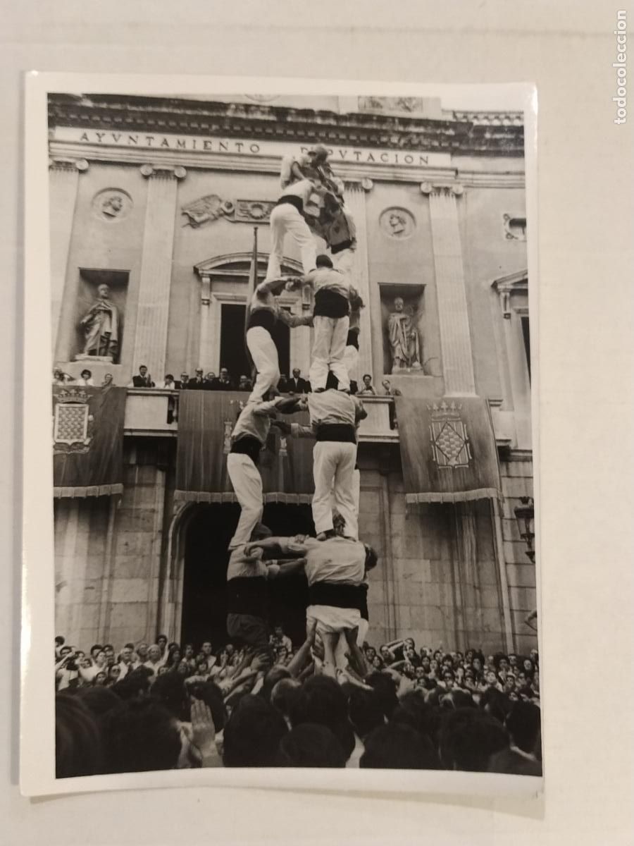 Antique Photography: CASTELLERS - FOTO CHINCHILLA , TARRAGONA - FOTOGRAFIA ANTIGA -(K-15.432 - 1 )