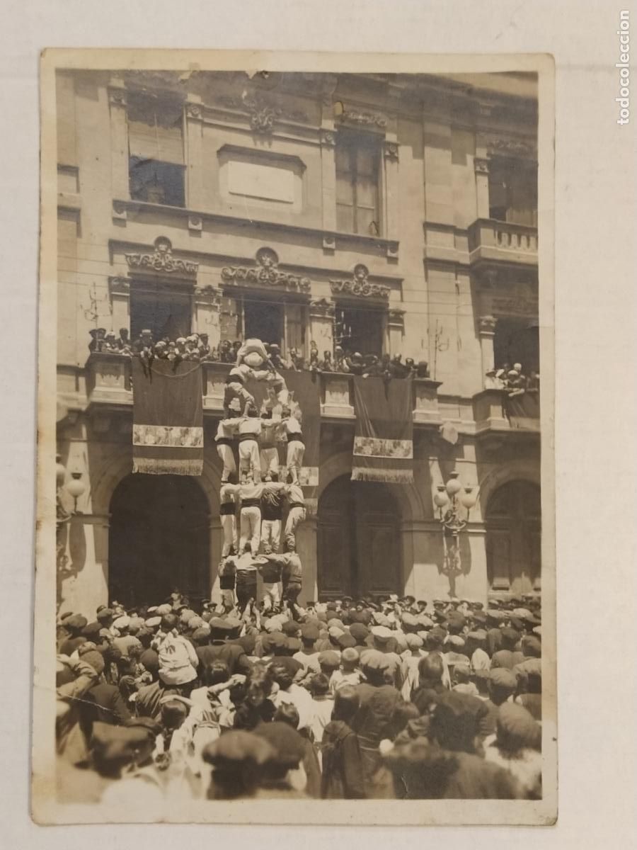 Antique Photography: CASTELLERS - VALLS - PLA&Ccedil;A DEL BLAT - FOTOGRAFIA ANTIGA -(K-15.432 - 3)