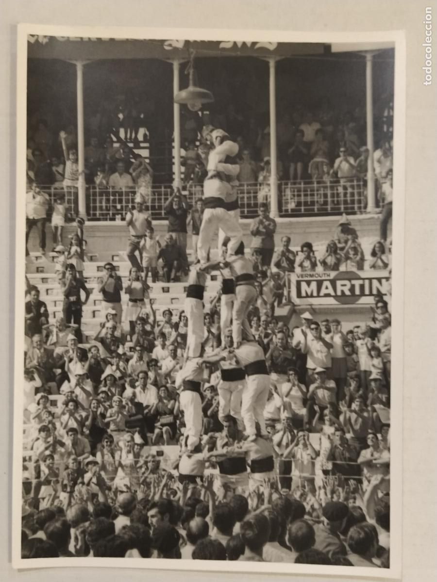 Antique Photography: CASTELLERS - REPORTAJES VALLVE , TARRAGONA - ANY 1970 - MARTINI - FOTOGRAFIA ANTIGA -(K-15.432 - 6)