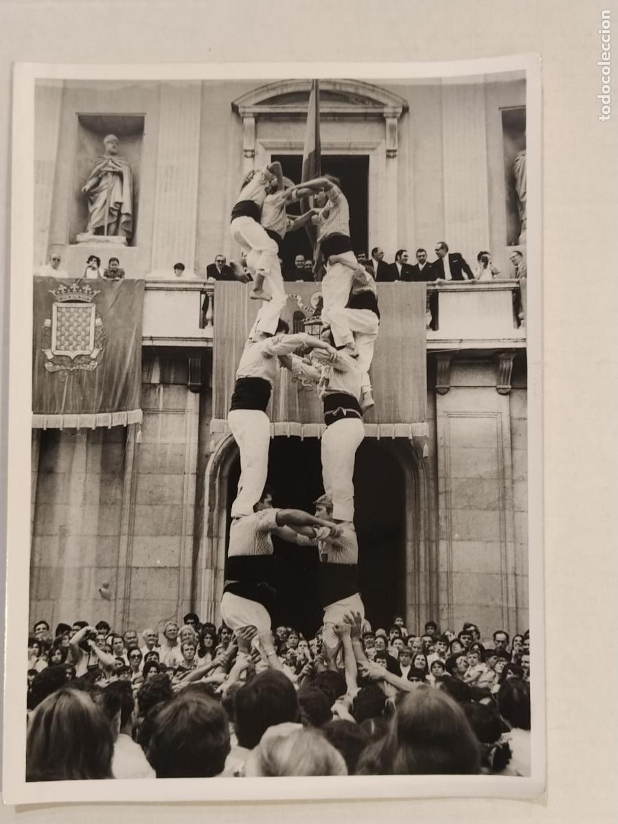 Fotograf&iacute;a antigua: CASTELLERS - TARRAGONA - ANY 1970 SANTA TECLA - FOTOGRAFIA ANTIGA -(K-15.432 - 7)