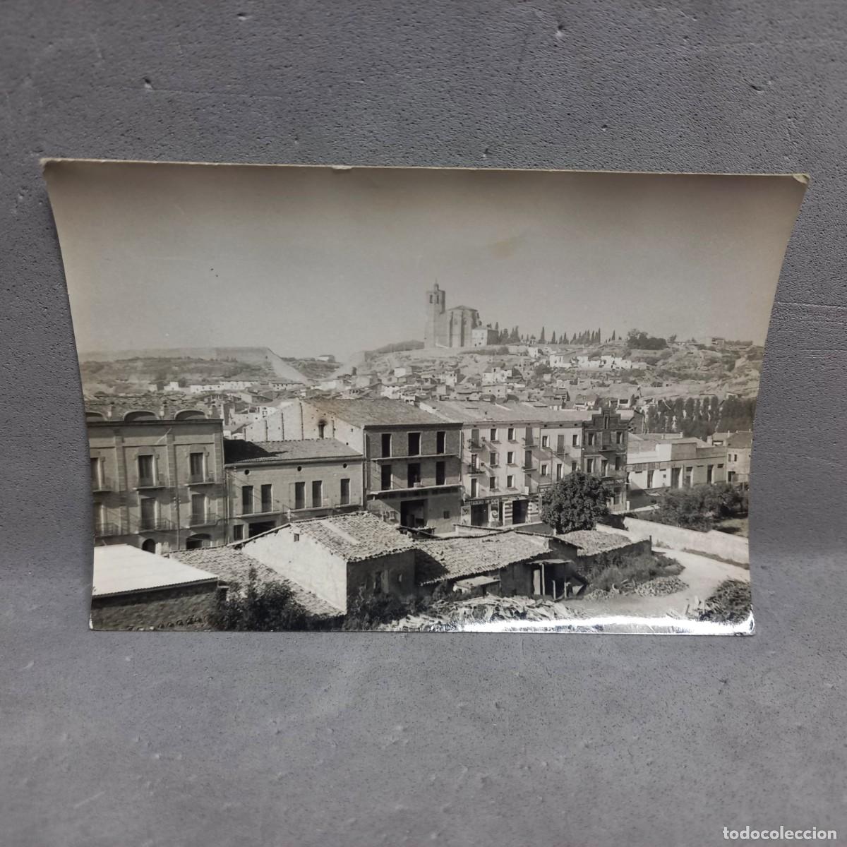 Fotograf&iacute;a antigua: Antigua fotografia de Balaguer (Lleida), Iglesia de Santa Maria. A&ntilde;o 1962