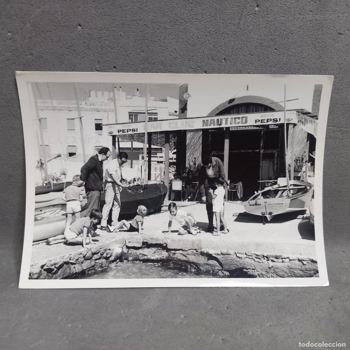 Fotograf&iacute;a antigua: Antigua fotografia del Club N&aacute;utico de Palam&oacute;s (Girona). A&ntilde;o 1965