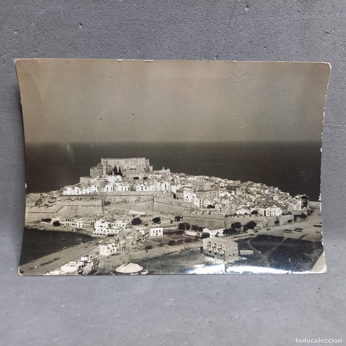 Fotograf&iacute;a antigua: Antigua fotograf&iacute;a - Vista panor&aacute;mica de Pe&ntilde;&iacute;scola, Castell&oacute;n. A&ntilde;o 1961