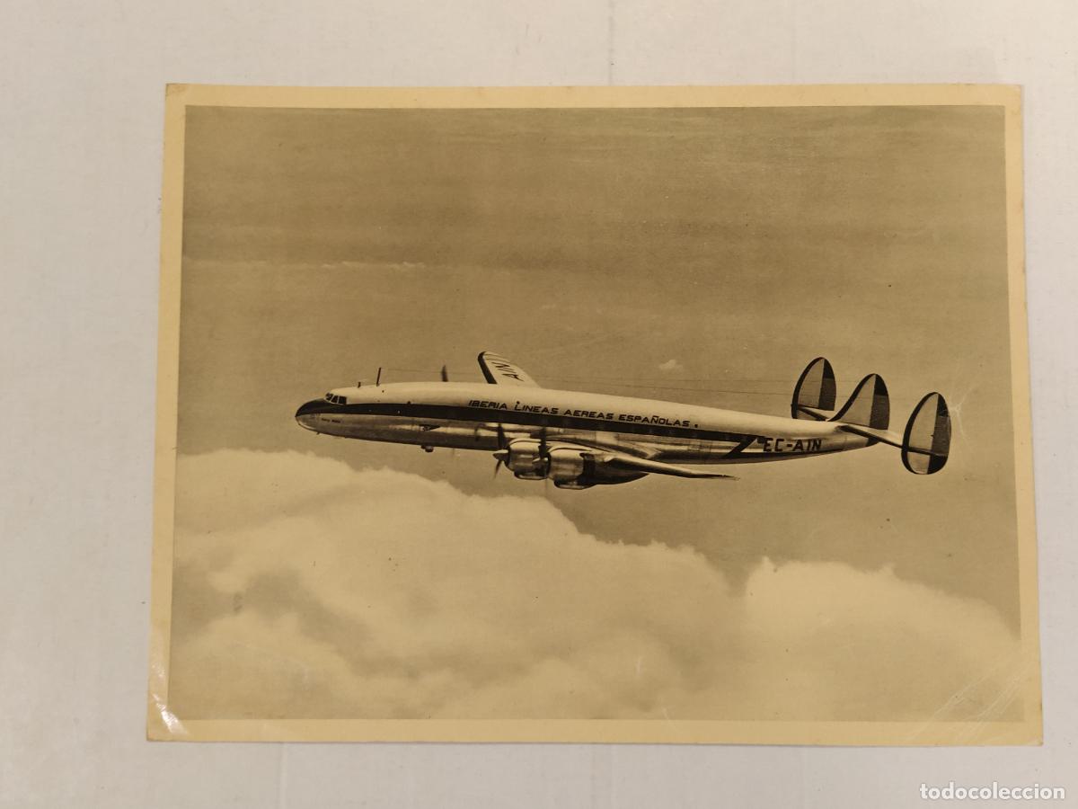 Fotograf&iacute;a antigua: LINEAS AEREAS DE ESPA&Ntilde;A IBERIA - AVION - FOTOGRAFIA TIPO FOTOTIPIA ANTIGUA -(V-28.205-11)