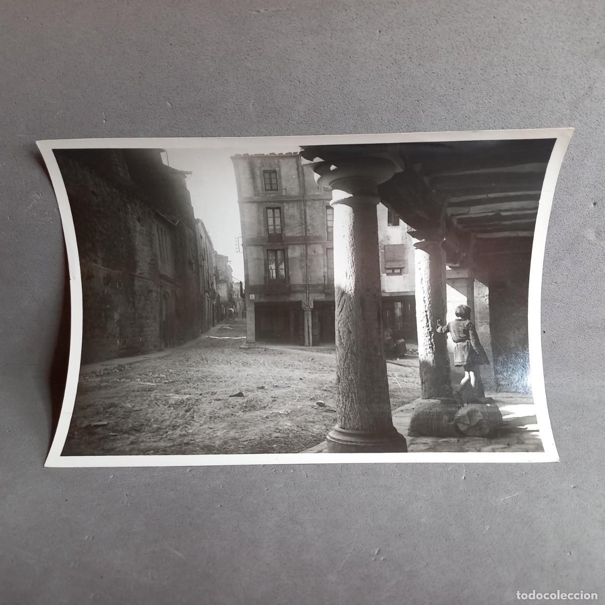 Fotograf&iacute;a antigua: Antigua fotograf&iacute;a Hermenegild Vallv&eacute;. P Mayor Santa Coloma Queralt, Tarragona, Catalu&ntilde;a. A&ntilde;os 20-30