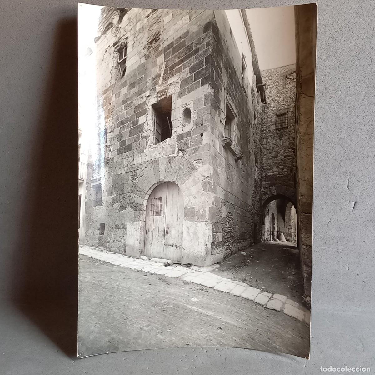 Fotograf&iacute;a antigua: Antigua fotograf&iacute;a Hermenegild Vallv&eacute;. Tarragona, Casa Sefus, Baixada del Roser. A&ntilde;os 20-30