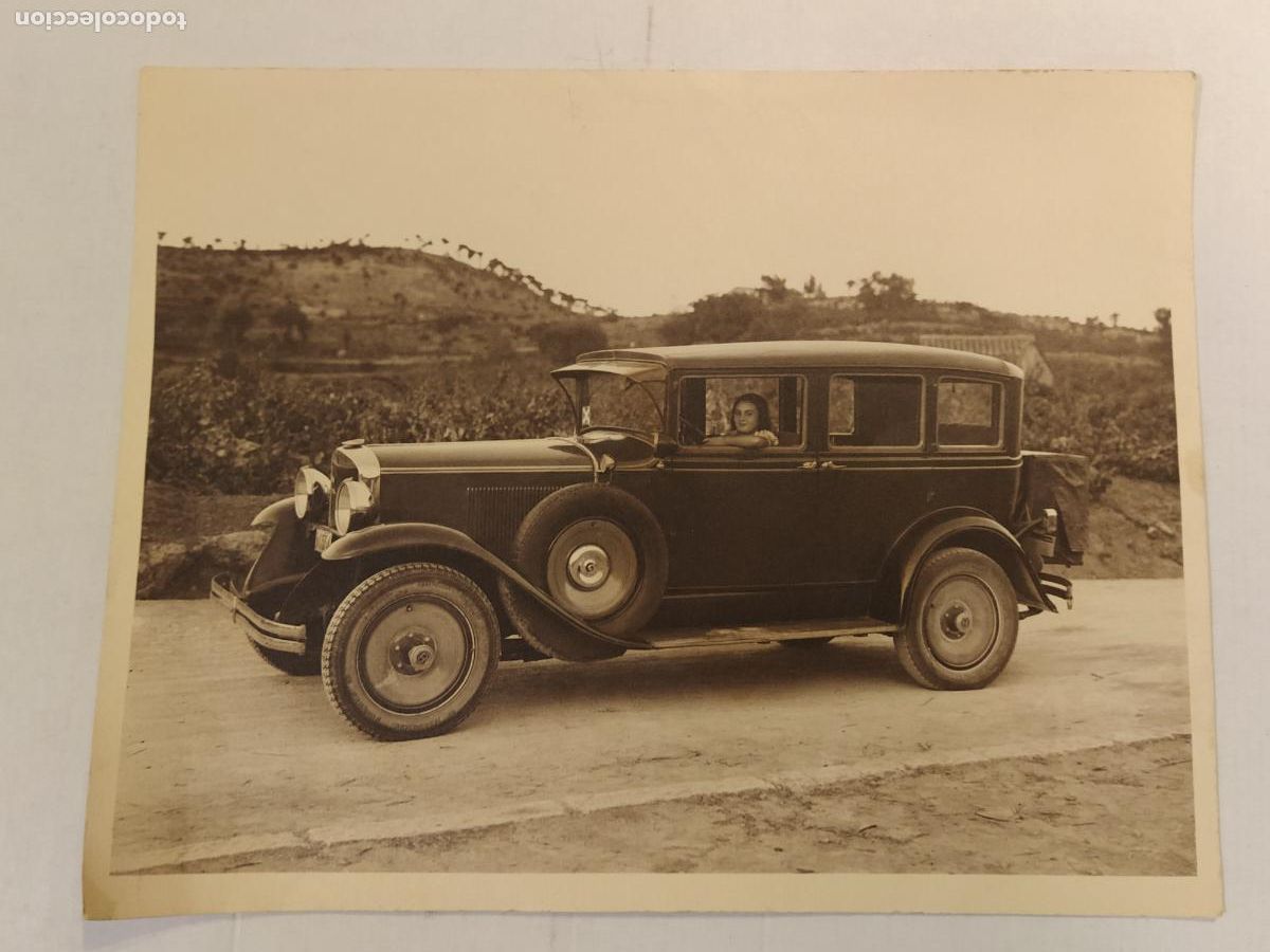 Fotograf&iacute;a antigua: NI&Ntilde;A EN COCHE - FOTOGRAFIA ANTIGUA - (V-28.210)