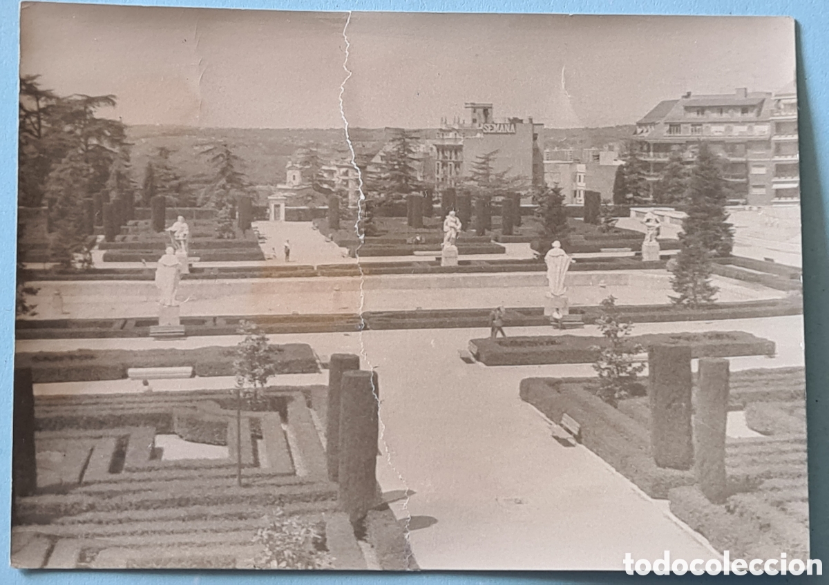 Fotograf&iacute;a antigua: MADRID - JARDINES DE SABATINI - FOTOGRAFIA ANTIGUA A&Ntilde;OS 70