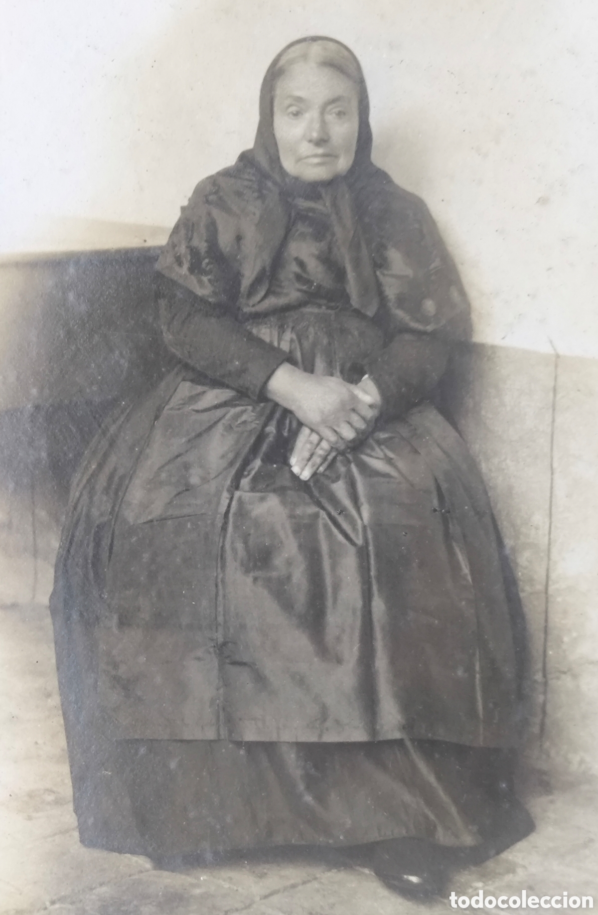 Fotografia antiga: FOTOGRAF&Iacute;A RETRATO ANCIANA FOT&Oacute;GRAFO R. LLOBET MOIAN&Egrave;S C. 1940