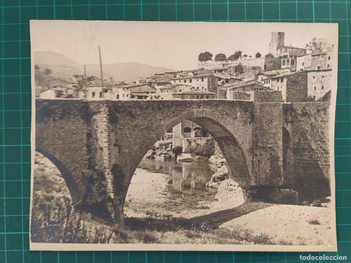 Fotograf&iacute;a antigua: BESALU - PONT - EL PUENTE DE BESAL&Uacute; - FOTOGRAFIA ANTIGA -(K-15.447)