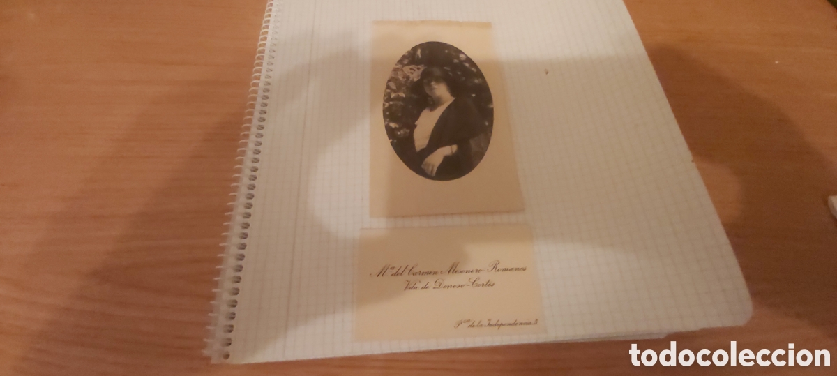 Fotograf&iacute;a antigua: MARIA DEL CARMEN MESONERO ROMANOS VIUDA DE DONOSO-CORTES. TARJETA