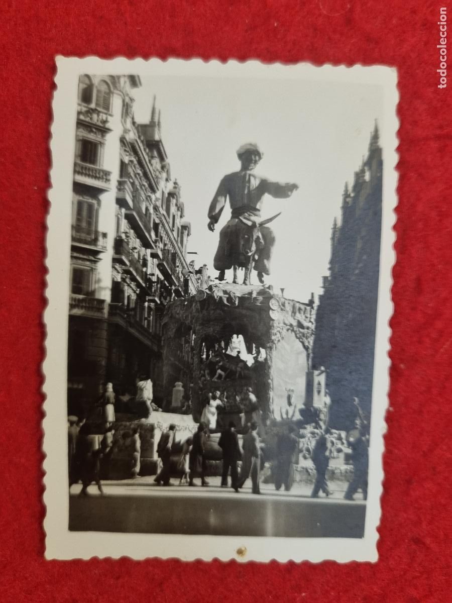 Fotograf&iacute;a antigua: ANTIGUA FOTO FOTOGRAFIA FALLA DE VALENCIA ORIGINAL KF1