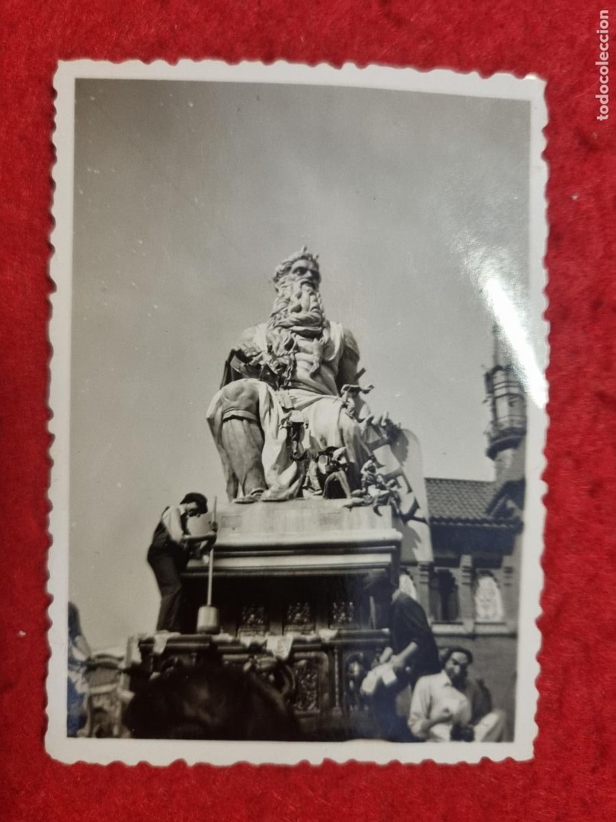 Fotograf&iacute;a antigua: ANTIGUA FOTO FOTOGRAFIA FALLA DE VALENCIA PLAZA MERCADO ORIGINAL KF1