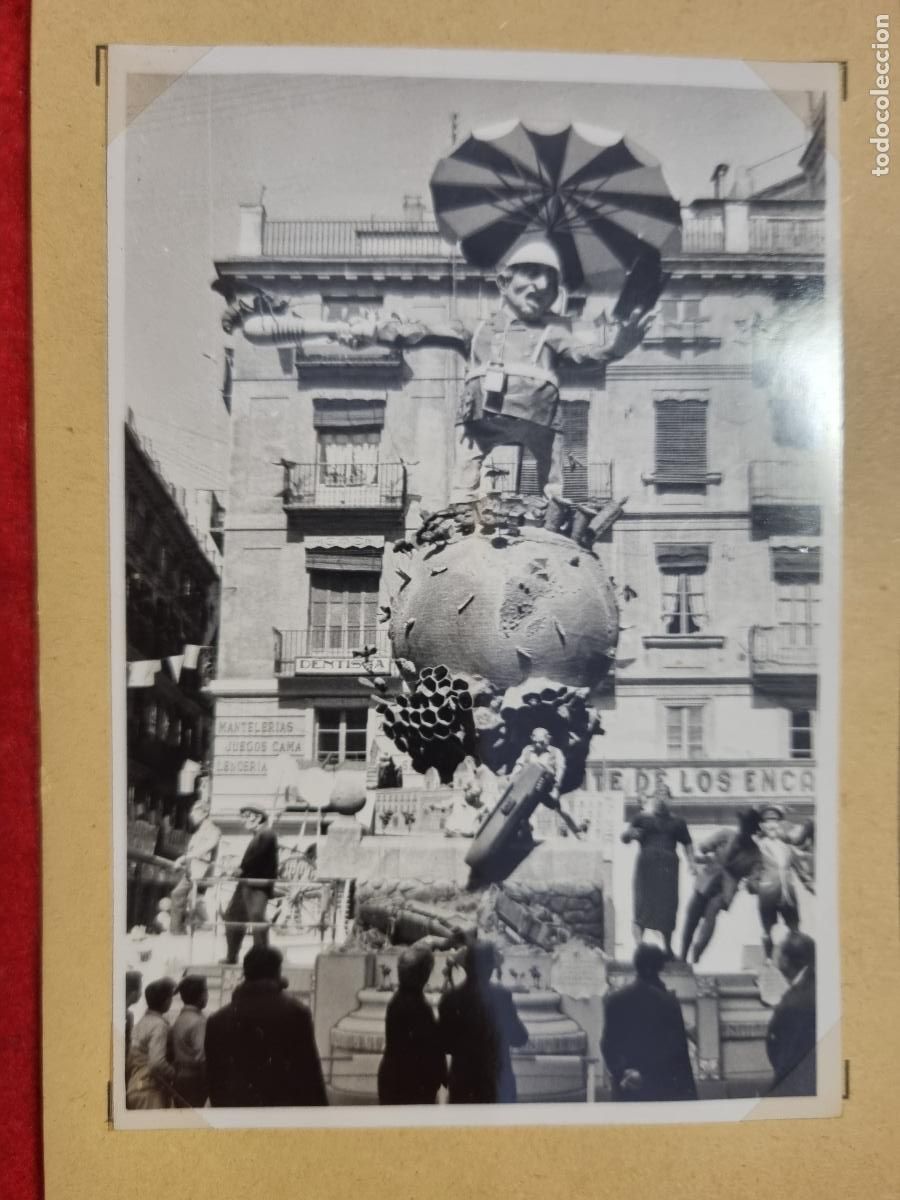 Fotograf&iacute;a antigua: ANTIGUA FOTO FOTOGRAFIA FALLA DE VALENCIA 1955 PLAZA DE LA MERCE ORIGINAL KF1