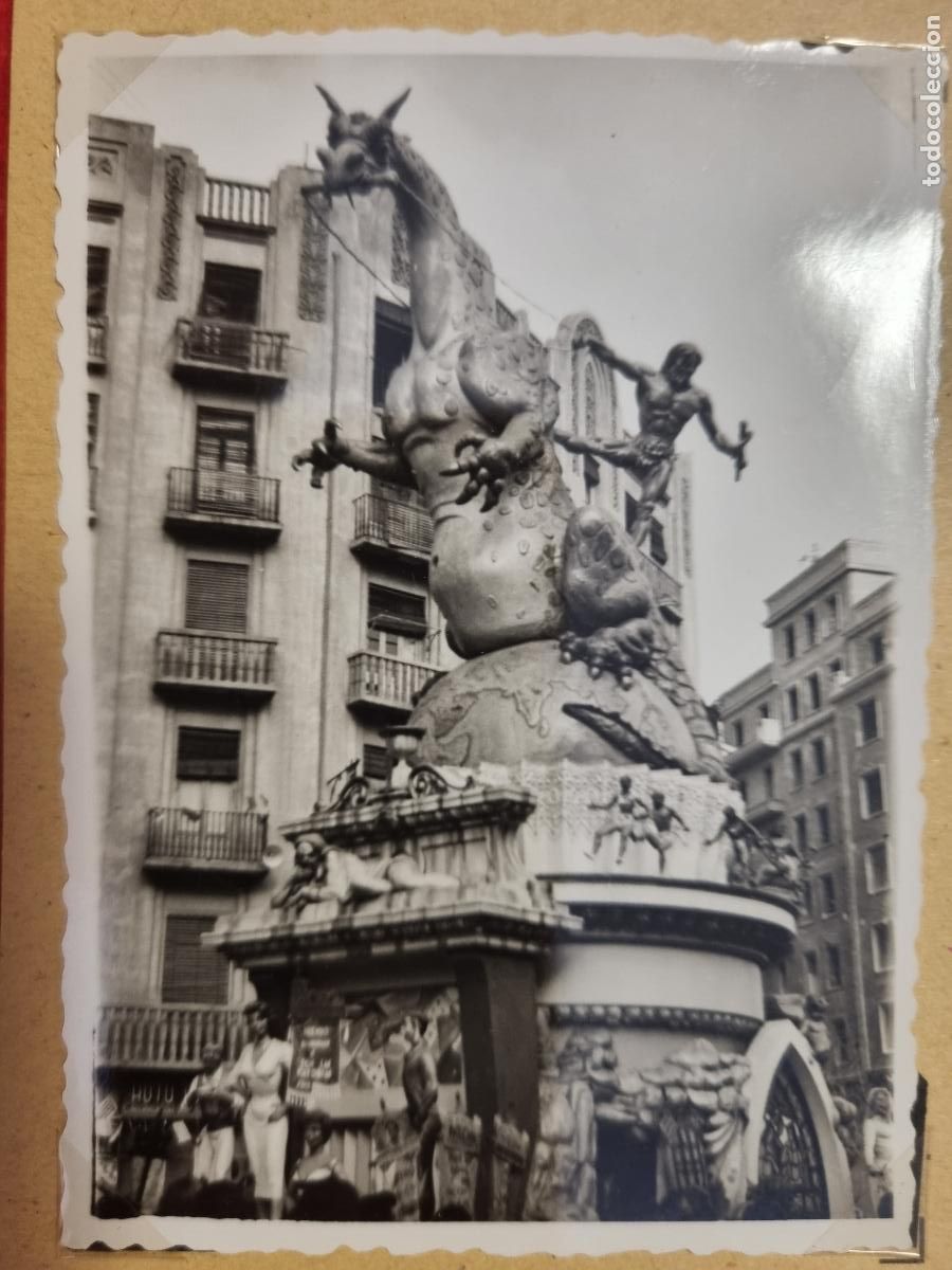 Fotograf&iacute;a antigua: ANTIGUA FOTO FOTOGRAFIA FALLA DE VALENCIA 1955 ORIGINAL KF1