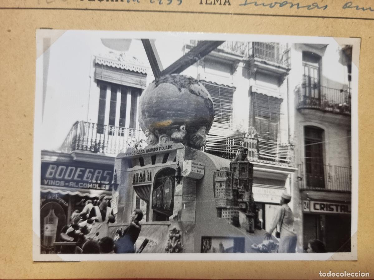 Fotograf&iacute;a antigua: ANTIGUA FOTO FOTOGRAFIA FALLA DE VALENCIA 1955 CALLE CORREGERIA ORIGINAL KF1