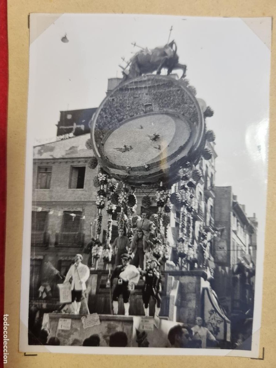 Fotograf&iacute;a antigua: ANTIGUA FOTO FOTOGRAFIA FALLA DE VALENCIA 1955 PLAZA DEL COLLADO ORIGINAL KF1