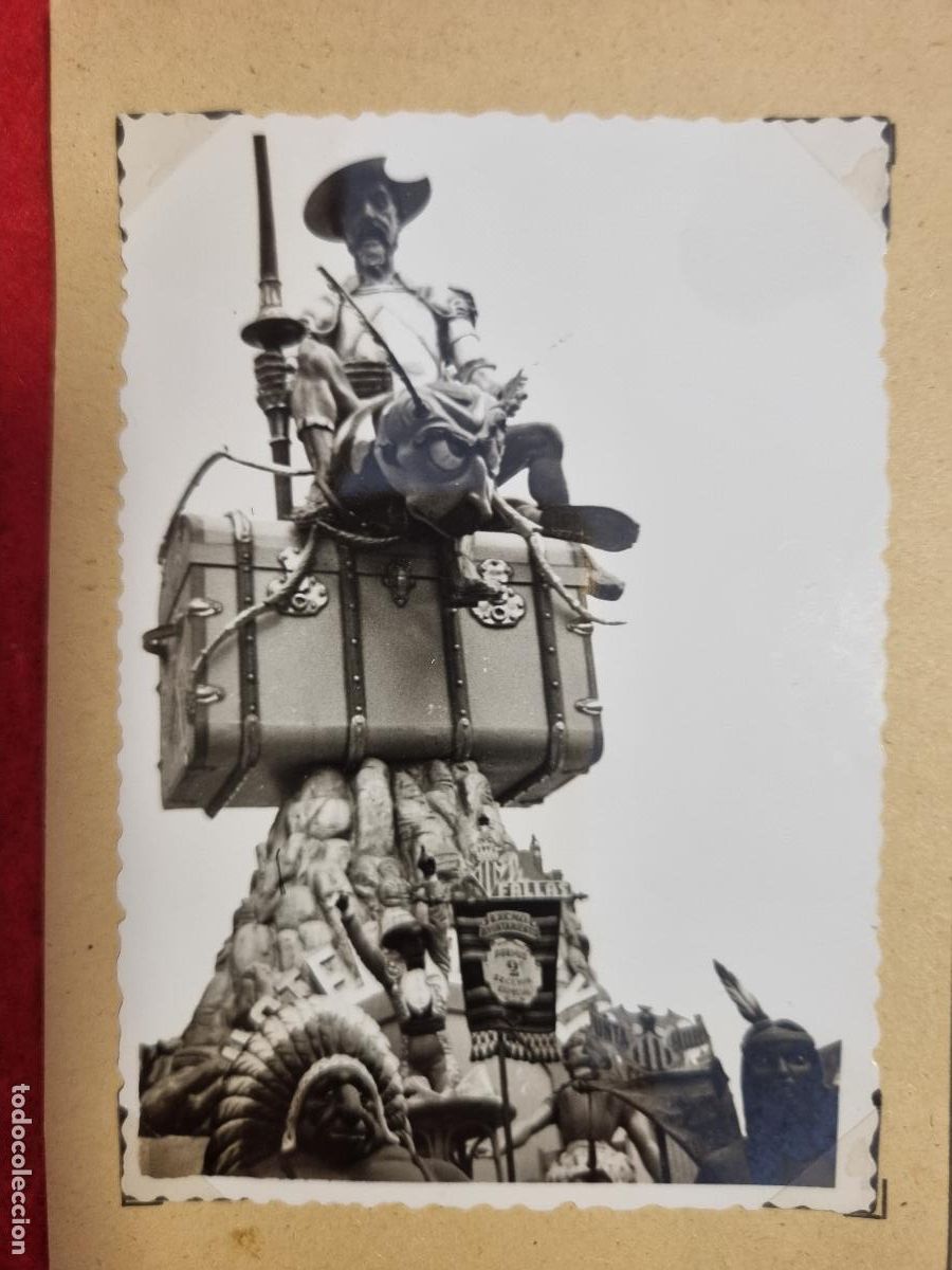 Fotograf&iacute;a antigua: ANTIGUA FOTO FOTOGRAFIA FALLA DE VALENCIA 1955 2&ordm; PREMIO DON QUIJOTE ORIGINAL KF1