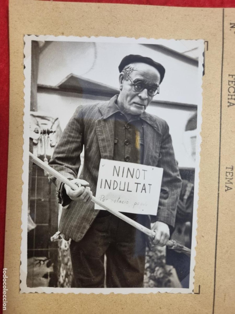Fotograf&iacute;a antigua: ANTIGUA FOTO FOTOGRAFIA FALLA DE VALENCIA 1955 NINOT INDULTAT ORIGINAL KF1