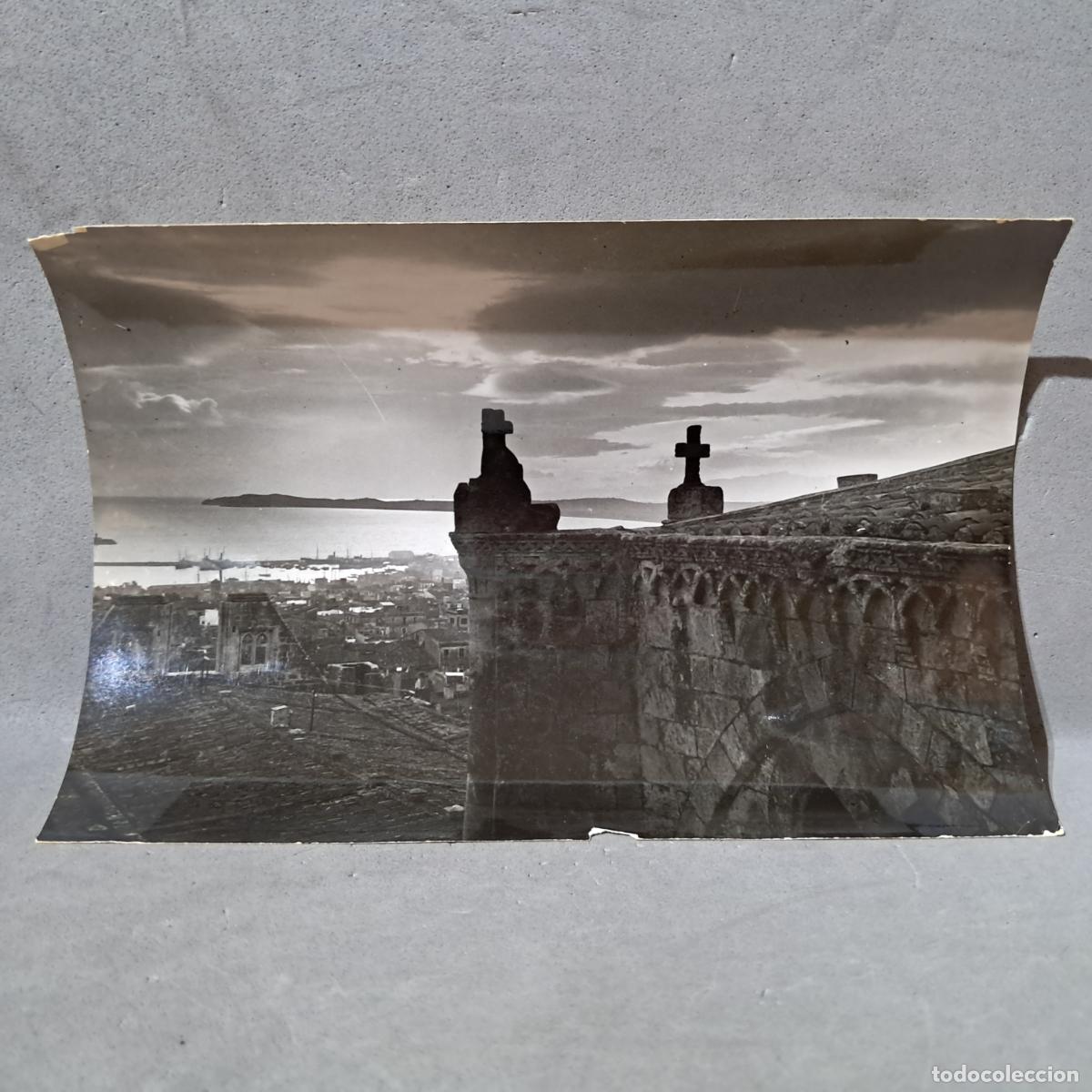 Fotograf&iacute;a antigua: Antigua fotograf&iacute;a, Hermenegild Vallv&eacute;. Vista de Tarragona desde lo alto de la Catedral. A&ntilde;os 20-30