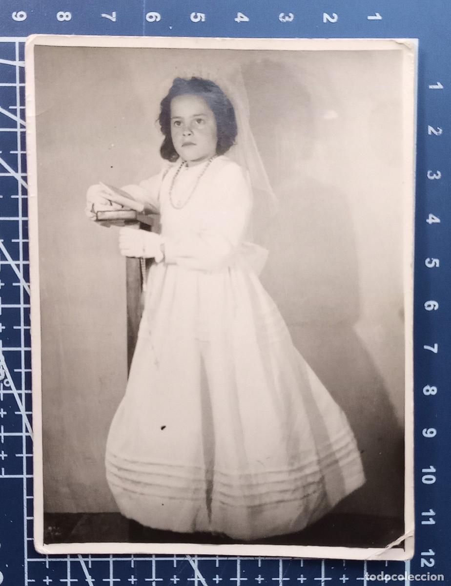 Fotografia antiga: FOTOGRAFIA ANTIGUA - RETRATO DE NI&Ntilde;A DE COMUNI&Oacute;N