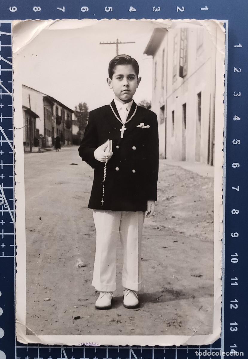 Fotografia antiga: FOTOGRAFIA ANTIGUA - RETRATO DE NI&Ntilde;O DE COMUNI&Oacute;N