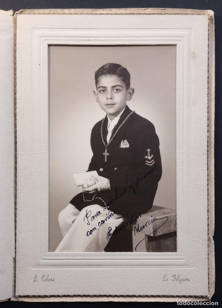Fotografia antiga: FOTOGRAFIA ANTIGUA DE ESTUDIO L CABEZA, NI&Ntilde;O DE COMUNI&Oacute;N
