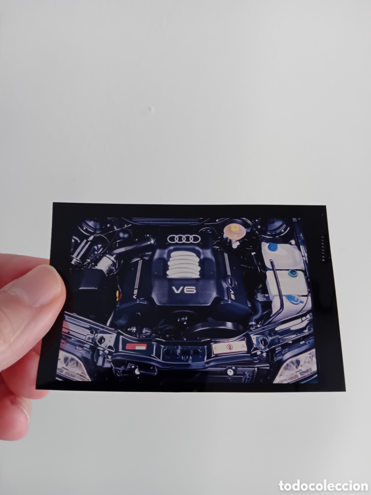 Fotograf&iacute;a antigua: DIAPO PLACA MEDIO FORMATO FOTOGRAF&Iacute;A PROFESIONAL PUBLICITARIA MOTOR AUDI V6. 1996