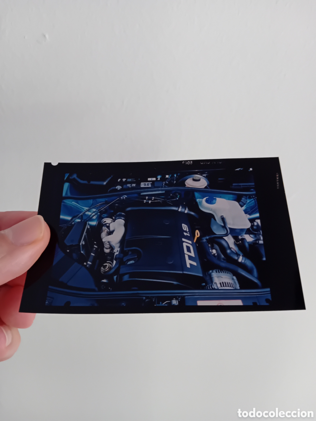 Fotograf&iacute;a antigua: DIAPO PLACA MEDIO FORMATO FOTOGRAF&Iacute;A PROFESIONAL PUBLICITARIA MOTOR AUDI TDI. 1996